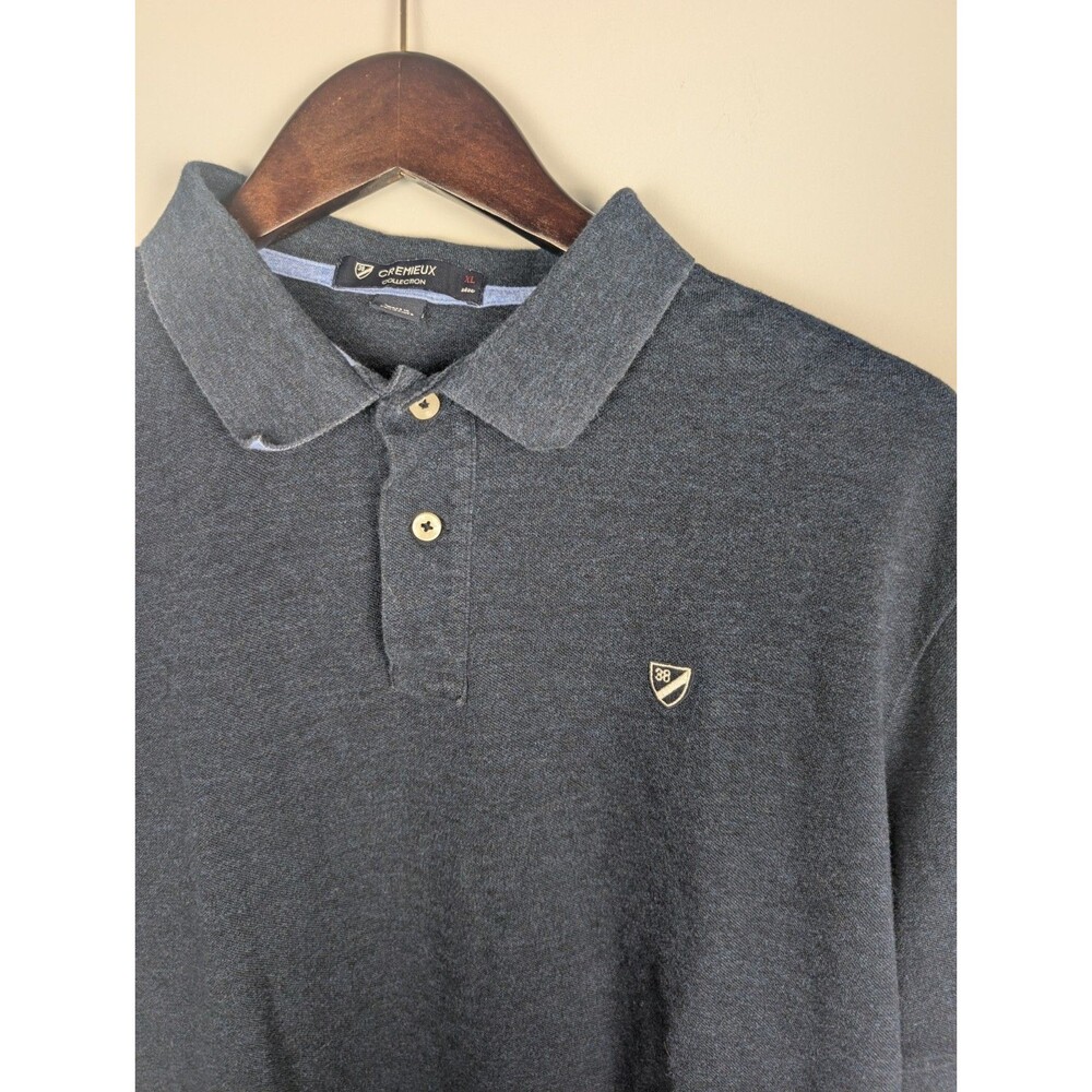 Cremieux Performance Men's Polo Short-Sleeve Shirt XL Gray Golf Preppy
